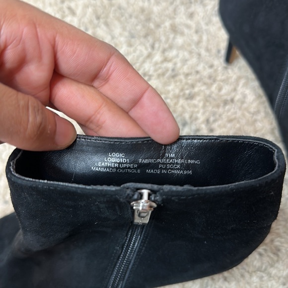 Steven Logic Black Suede Leather Ankle Booties Size 11 - Picture 11 of 11